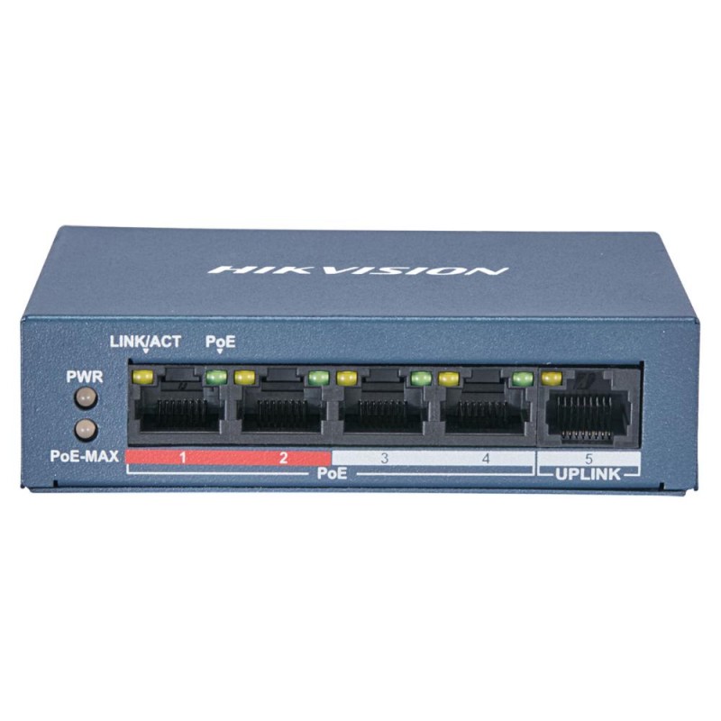 Hikvision 5 Port Unmanaged PoE Switch L2 Series (DS-3E0105P-E/M(B)) (HKVDS-3E0105P-E-MB) Hikvision 5 Port Unmanaged PoE Switch L2 Series (DS-3E0105P-E/M(B)) (HKVDS-3E0105P-E-MB)