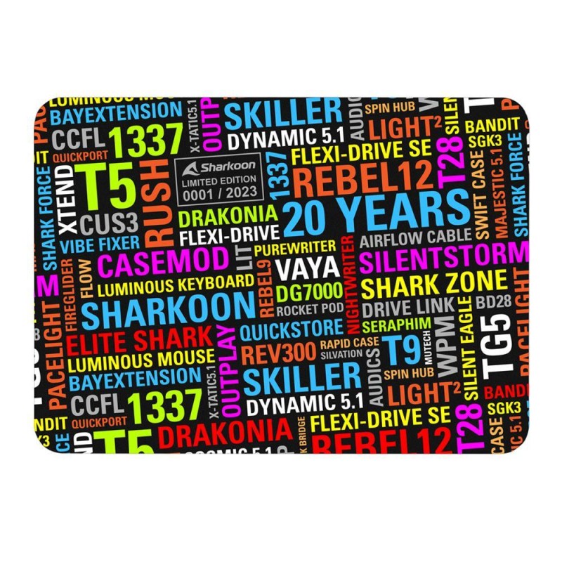 Sharkoon 20 Years Mouse Mat (20YEARSMM) (SHR20YEARSMM) Sharkoon 20 Years Mouse Mat (20YEARSMM) (SHR20YEARSMM)