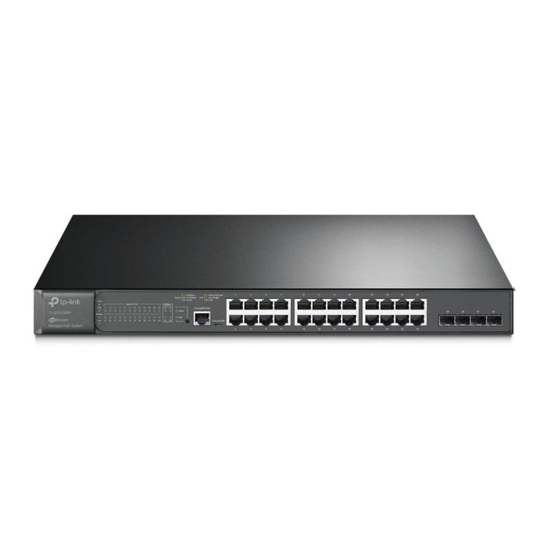 TP-Link JetStream 28-Port Gigabit L2 Managed Switch with 24-Port PoE+ (TL-SG3428MP) (TPTL-SG3428MP) TP-Link JetStream 28-Port Gigabit L2 Managed Switch with 24-Port PoE+ (TL-SG3428MP) (TPTL-SG3428MP)