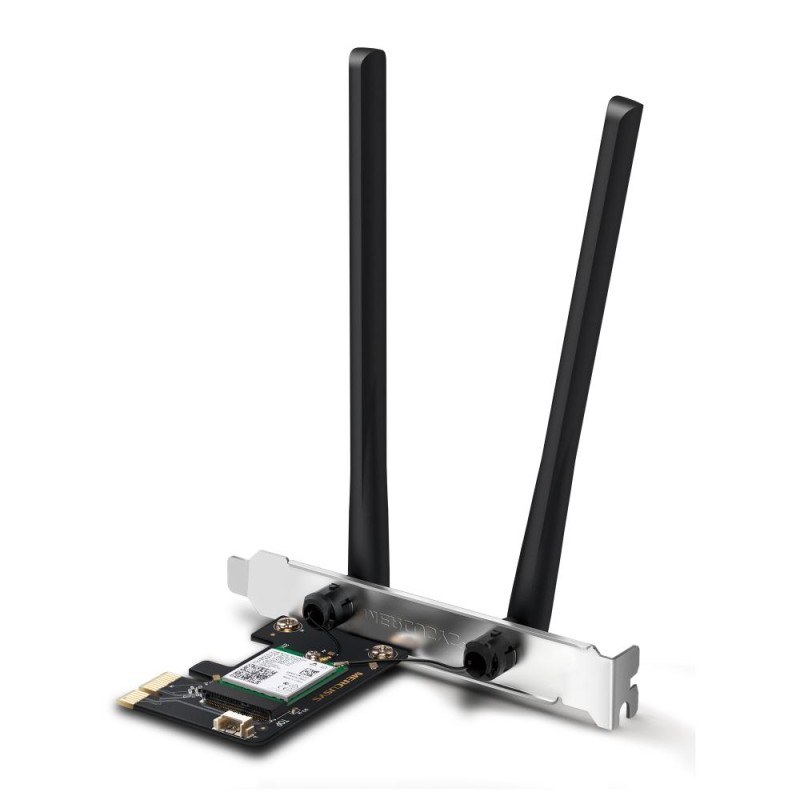 Mercusys AX3000 Wi-Fi 6 Bluetooth 5.2 PCIe Adapter (MA80XE) (MERMA80XE) Mercusys AX3000 Wi-Fi 6 Bluetooth 5.2 PCIe Adapter (MA80XE) (MERMA80XE)
