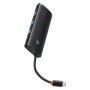 Baseus Docking Station Lite Series με 5 θύρες USB-C σε HDMI+USB3.0x3+PD Μαύρο (WKQX080201) (BASWKQX080201)