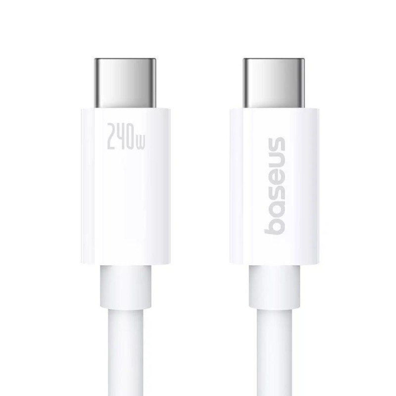 Baseus fast Charging Cable Superior 2 USB-C to USB-C 240W. 1.8m White (P10365200211-05) (BASP10365200211-05) Baseus fast Charging Cable Superior 2 USB-C to USB-C 240W. 1.8m White (P10365200211-05) (BASP10365200211-05)