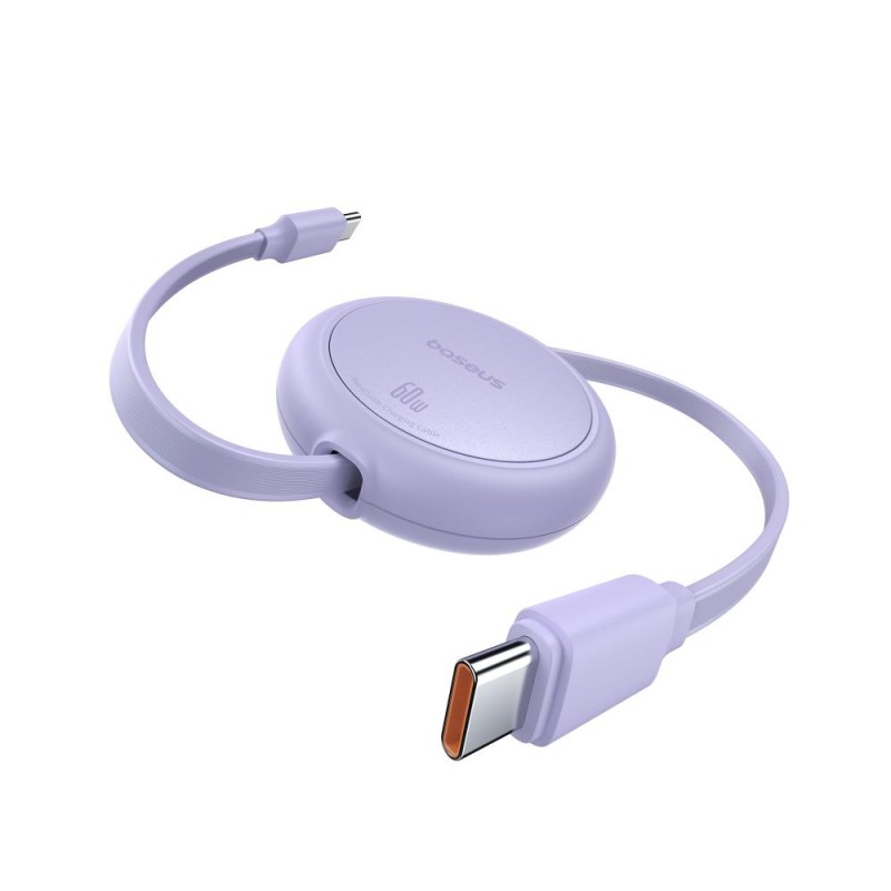 Baseus Free2Pull Mini USB-C to USB-C 60W USB Cable 1m Purple (P10364500511-01) (BASP10364500511-01) Baseus Free2Pull Mini USB-C to USB-C 60W USB Cable 1m Purple (P10364500511-01) (BASP10364500511-01)