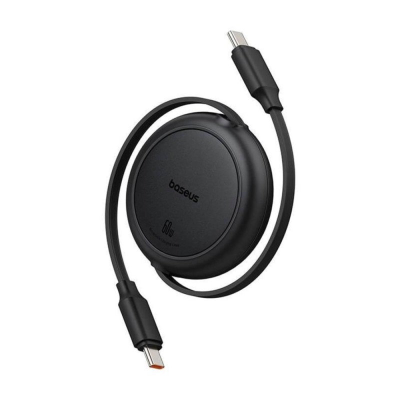 Baseus Free2Pull Mini USB-C to USB-C USB Cable 60W. 1. Black (P10364500111-01) (BASP10364500111-01) Baseus Free2Pull Mini USB-C to USB-C USB Cable 60W. 1. Black (P10364500111-01) (BASP10364500111-01)