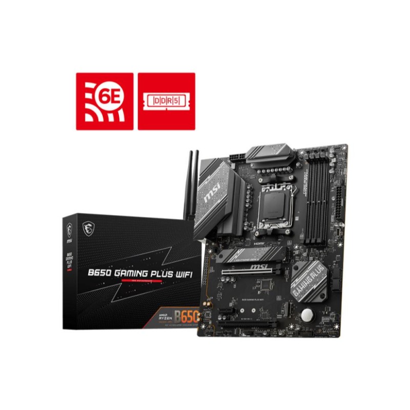 MSI B650 Gaming Plus WiFi Motherboard ATX με AMD AM5 Socket (7E26-001R) (MSI7E26-001R) MSI B650 Gaming Plus WiFi Motherboard ATX με AMD AM5 Socket (7E26-001R) (MSI7E26-001R)