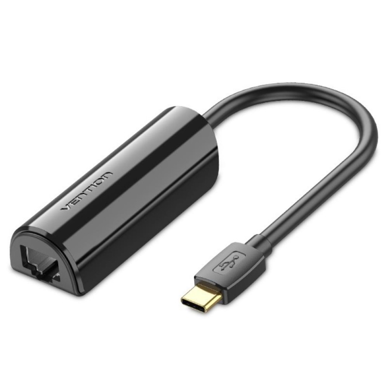 VENTION Type-C to Ethernet Adapter 0.15M Black (CFABB) (VENCFABB) VENTION Type-C to Ethernet Adapter 0.15M Black (CFABB) (VENCFABB)