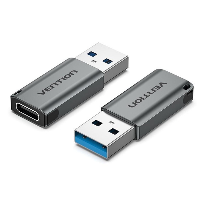 VENTION USB 3.0 Male to Type-C Female Adapter Gray Aluminum Alloy Type (CDPH0) (VENCDPH0) VENTION USB 3.0 Male to Type-C Female Adapter Gray Aluminum Alloy Type (CDPH0) (VENCDPH0)