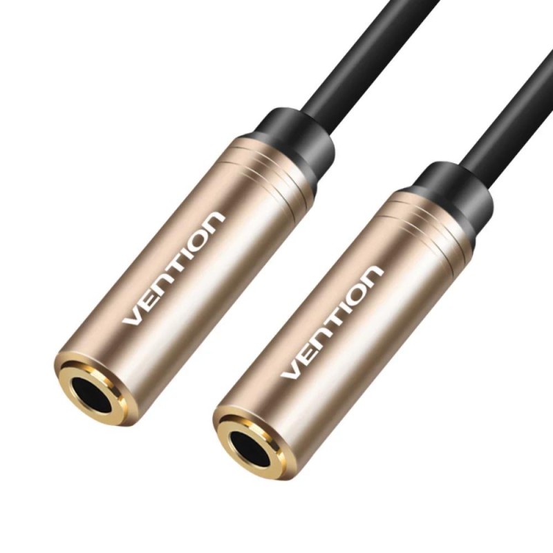 VENTION 3.5mm Female to Female Audio Extension Cable 0.3M Red Metal Type (BFABY) (VENBFABY) VENTION 3.5mm Female to Female Audio Extension Cable 0.3M Red Metal Type (BFABY) (VENBFABY)