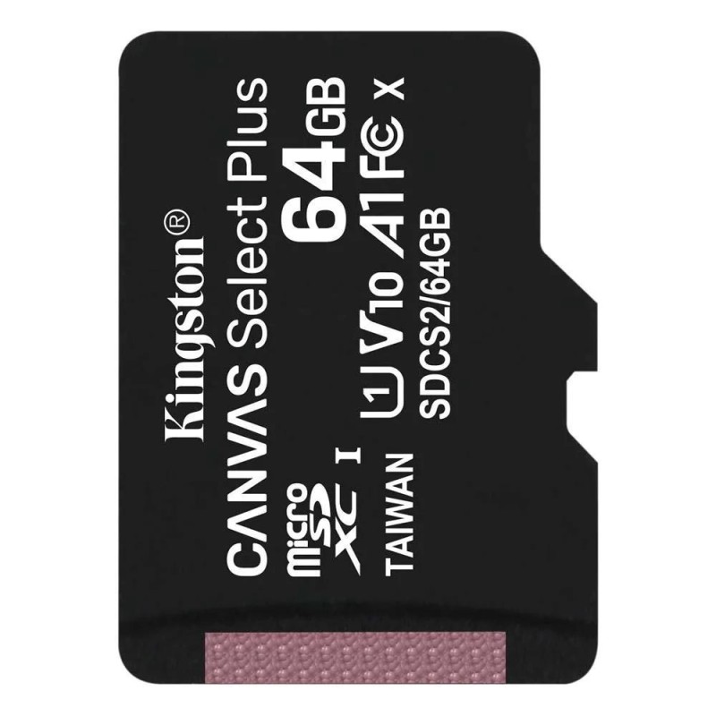 Kingston Canvas Select Plus flash memory card 64 GB microSDXC UHS I (SDCS2/64GBSP) (KINSDCS2-64GBSP) Kingston Canvas Select Plus flash memory card 64 GB microSDXC UHS I (SDCS2/64GBSP) (KINSDCS2-64GBSP)