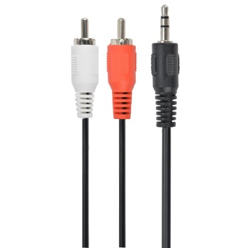 Cablexpert Καλώδιο 3.5mm male - RCA male Μαύρο 2.5m (CCA-458-2.5M) (GEMCCA-458-2.5M)