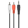 Cablexpert Καλώδιο 3.5mm male - RCA male Μαύρο 1.5m (CCA-458) (GEMCCA-458)