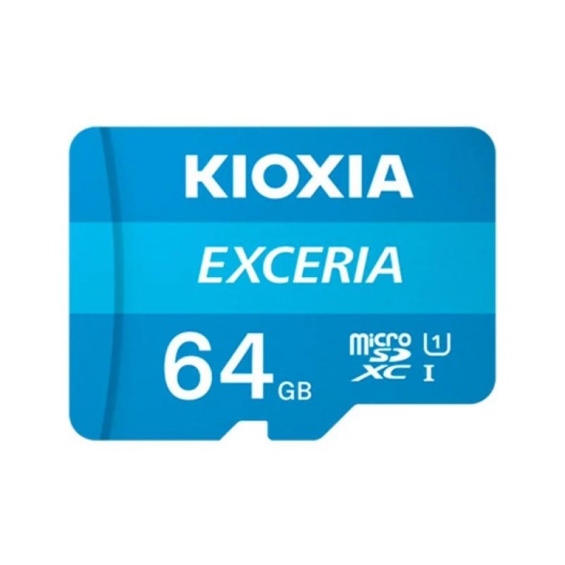 Kioxia Exceria microSDXC 64GB Class 10 U1 UHS-I με αντάπτορα (LMEX1L064GG2) (KIOLMEX1L064GG2) Kioxia Exceria microSDXC 64GB Class 10 U1 UHS-I με αντάπτορα (LMEX1L064GG2) (KIOLMEX1L064GG2)