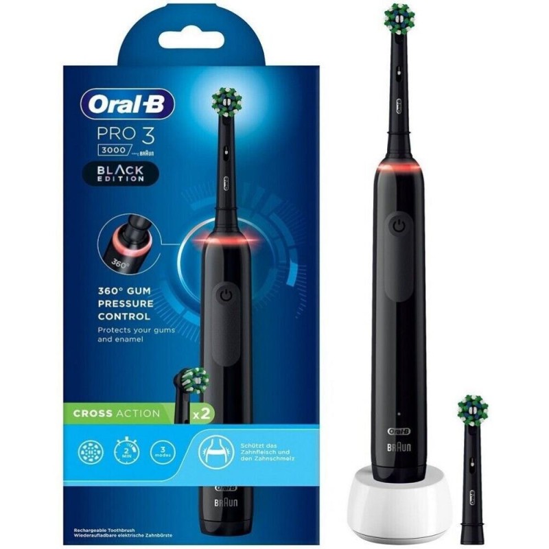 Oral-B Toothbrush Pro 3 3000 Cross Action Black (759790) (BRA759790) Oral-B Toothbrush Pro 3 3000 Cross Action Black (759790) (BRA759790)