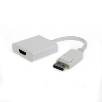 Cablexpert Μετατροπέας DisplayPort male σε HDMI female Λευκό (A-DPM-HDMIF-002-W) (GEMA-DPM-HDMIF-002-W)