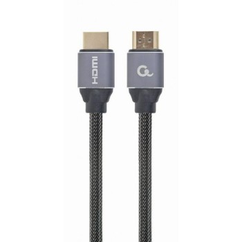 Cablexpert HDMI 2.0 Braided Cable HDMI male - HDMI male 1m Ασημί (CCBP-HDMI-1M) (GEMCCBP-HDMI-1M)