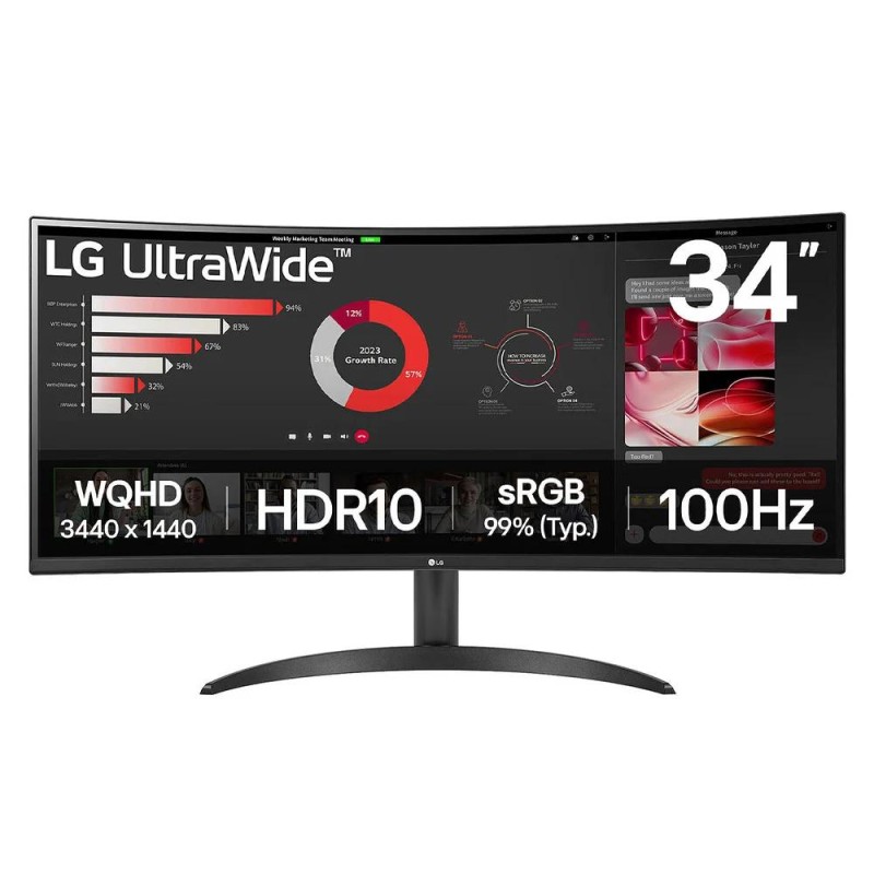 LG 34WR50QK-B Ultrawide VA HDR Curved Monitor 34" (LG34WR50QK-B) LG 34WR50QK-B Ultrawide VA HDR Curved Monitor 34" (LG34WR50QK-B)