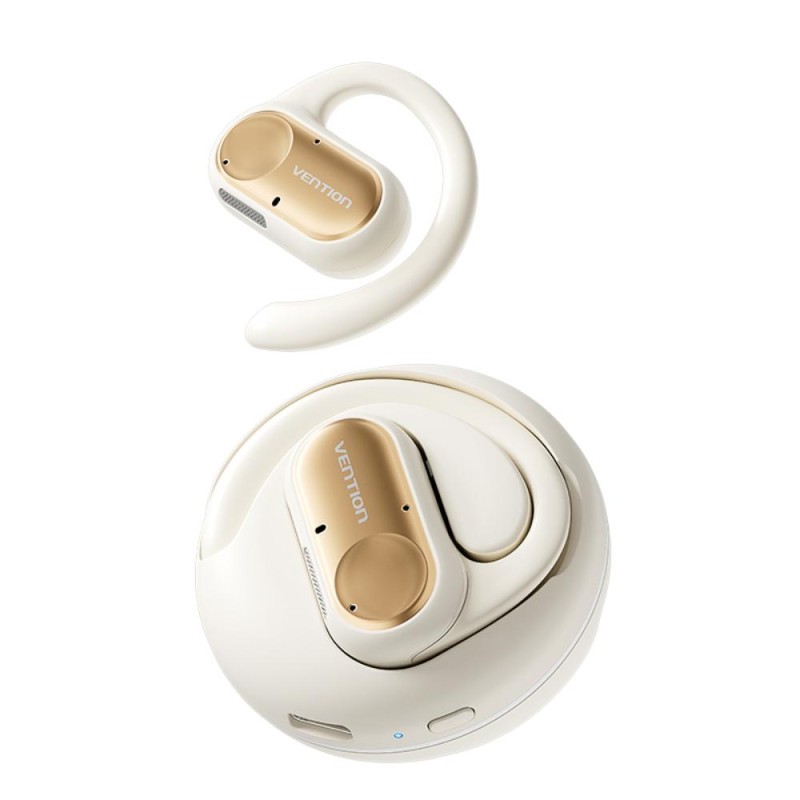 VENTION Open Ear Wireless Bluetooth Headphones OpenBeat O11 Beige (NBPN0) (VENNBPN0) VENTION Open Ear Wireless Bluetooth Headphones OpenBeat O11 Beige (NBPN0) (VENNBPN0)