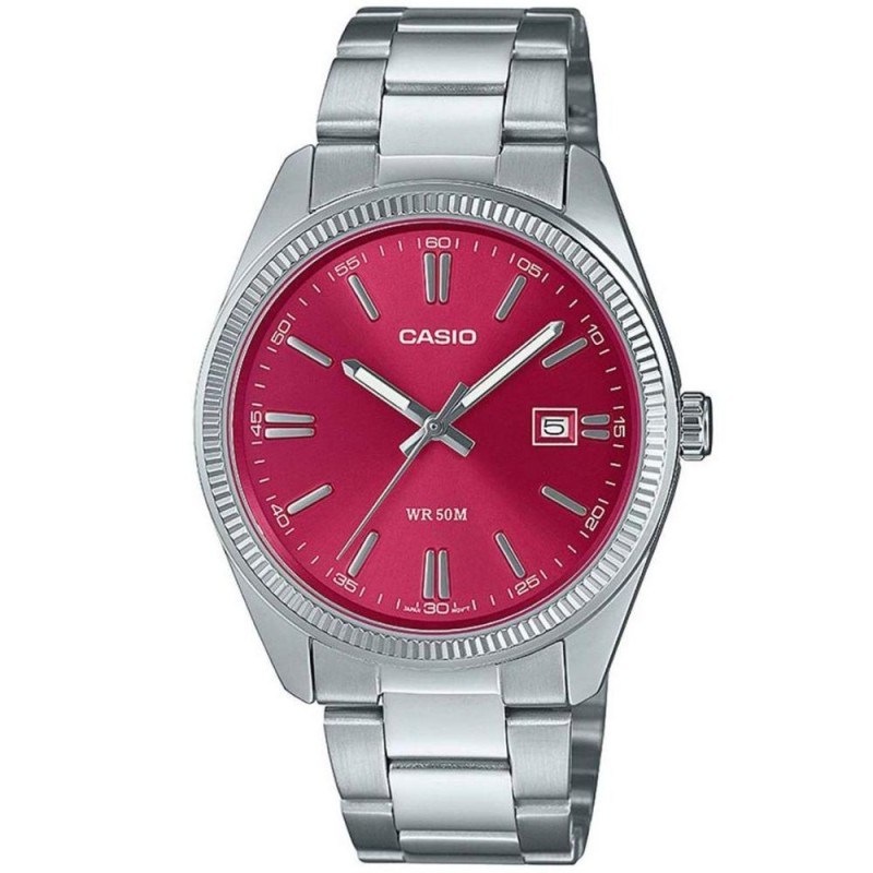 Casio Stainless Steel Ρολόι Μπαταρίας Cherry με Ασημί Μεταλλικό Μπρασελέ (MTP-1302PD-4AVEF) (CASMTP-1302PD-4AVEF) Casio Stainless Steel Ρολόι Μπαταρίας Cherry με Ασημί Μεταλλικό Μπρασελέ (MTP-1302PD-4AVEF) (CASMTP-1302PD-4AVEF)