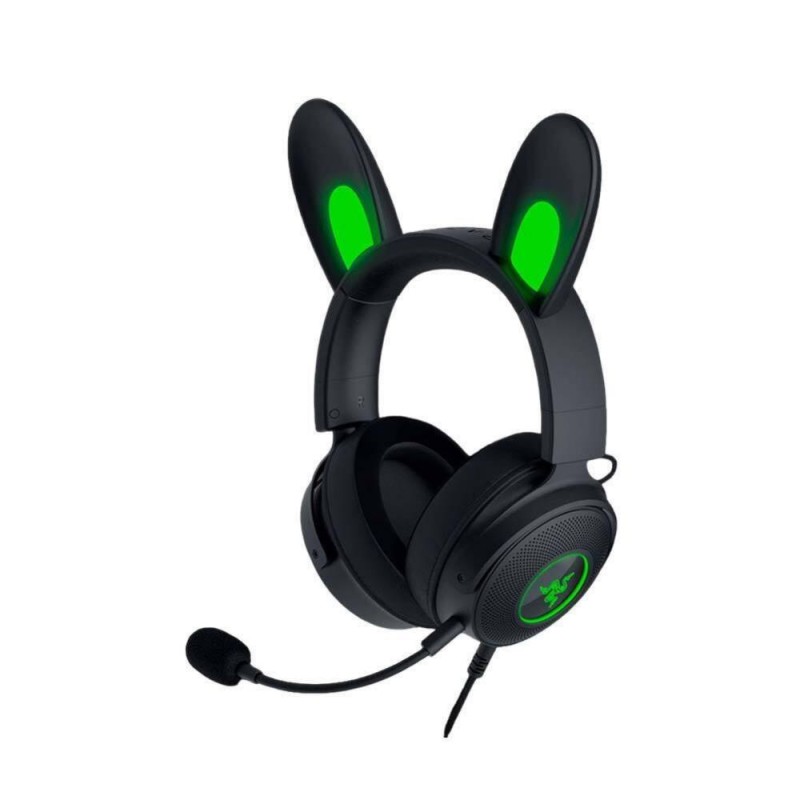 Razer Kraken Kitty V2 Pro Black RGB USB 7.1 Gaming Headset Kitty Bear Bunny Ears (RZ04-04510100-R3M1) (RAZRZ04-04510100-R3M1) Razer Kraken Kitty V2 Pro Black RGB USB 7.1 Gaming Headset Kitty Bear Bunny Ears (RZ04-04510100-R3M1) (RAZRZ04-04510100-R3M1)