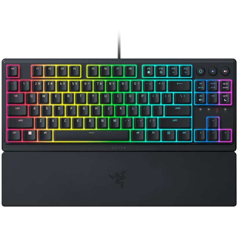 Razer Ornata V3 Tenkeyless Mecha Membrane Gaming Keyboard Low Profile UV Coated Keycaps US (RZ03-04880100-R3M1) (RAZRZ03-04880100-R3M1) Razer Ornata V3 Tenkeyless Mecha Membrane Gaming Keyboard Low Profile UV Coated Keycaps US (RZ03-04880100-R3M1) (RAZRZ03-04880100-R3M1)