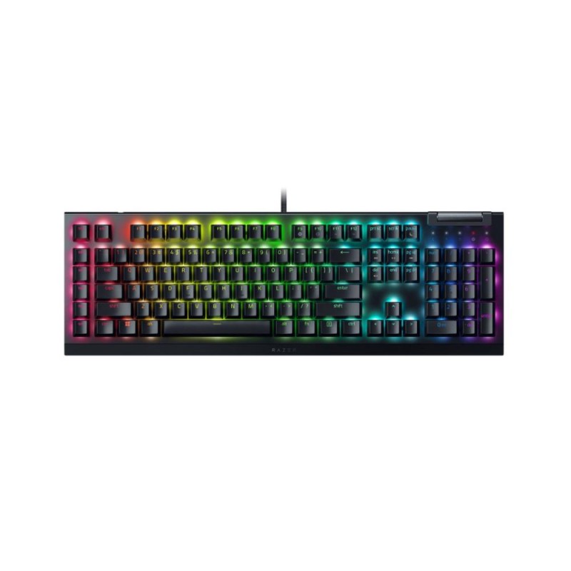 Razer Blackwidow V4 X RGB Gaming Mechanical Keyboard Macro Keys Yellow Linear Switches (RZ03-04701800-R3M1) (RAZRZ03-04701800-R3M1) Razer Blackwidow V4 X RGB Gaming Mechanical Keyboard Macro Keys Yellow Linear Switches (RZ03-04701800-R3M1) (RAZRZ03-04701800-R3M1)