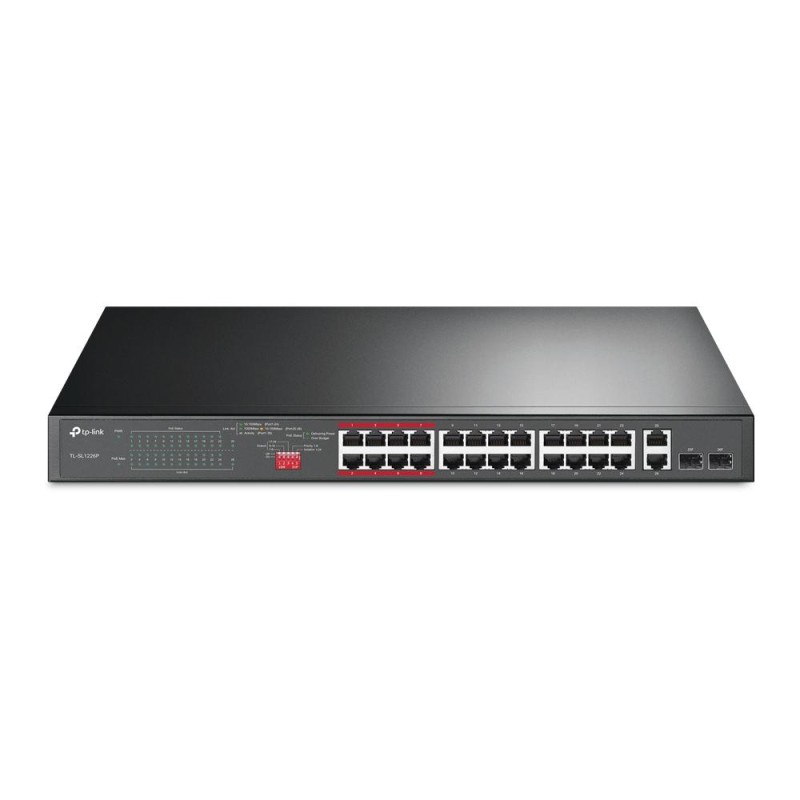 TP-Link 26-Port 10/100Mbps + 2-Port Gigabit Unmanaged PoE Switch (TL-SL1226P) (TPTL-SL1226P) TP-Link 26-Port 10/100Mbps + 2-Port Gigabit Unmanaged PoE Switch (TL-SL1226P) (TPTL-SL1226P)