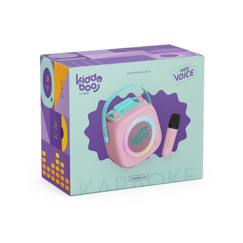 Kiddoboo KidsVoice BT Speaker & Mic Pink (KB23028PNK) Kiddoboo KidsVoice BT Speaker & Mic Pink (KB23028PNK)
