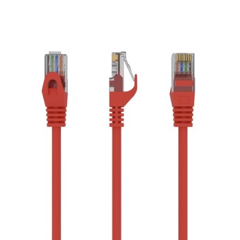 Cablexpert U/UTP Cat.6 Καλώδιο Δικτύου Ethernet 0.25m Κόκκινο (PP6U-0.25M/R) (GEMPP6U-0.25M-R)