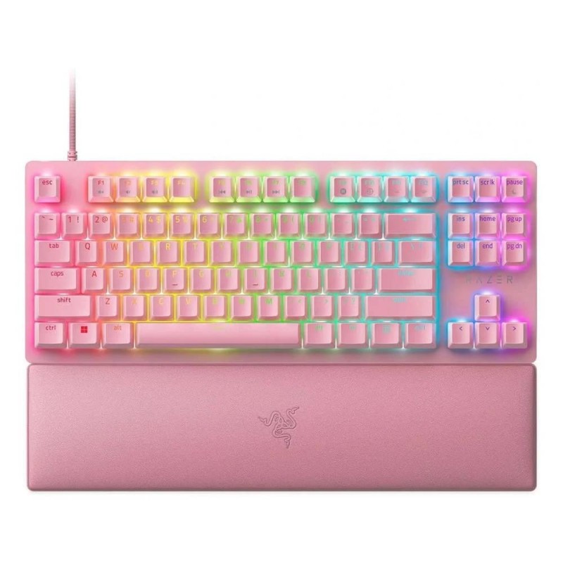 Razer Huntsman V2 Tenkeyless Quartz RGB Optical Gaming Keyboard (Linear Red Switch) US (RZ03-03942000-R3M1) (RAZRZ03-03942000-R3M1) Razer Huntsman V2 Tenkeyless Quartz RGB Optical Gaming Keyboard (Linear Red Switch) US (RZ03-03942000-R3M1) (RAZRZ03-03942000-R3M1)