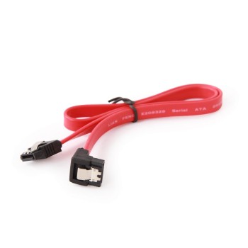 Cablexpert Cc-SATAm-data90-0.1m SATA Data Iii (6gb/s) Drive Cable 10cm Metal Latches Angled Red (CC-SATAM-DATA90-0.1M) (GEMCC-SATAM-DATA90-0.1M)