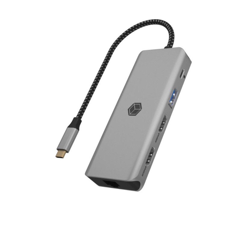 RaidSonic ICY BOX USB-C Docking Station με HDMI 4K PD Ethernet και σύνδεση 2 Οθονών Γκρι (IB-DK4012-CPD) (RSCIB-DK4012-CPD) RaidSonic ICY BOX USB-C Docking Station με HDMI 4K PD Ethernet και σύνδεση 2 Οθονών Γκρι (IB-DK4012-CPD) (RSCIB-DK4012-CPD)