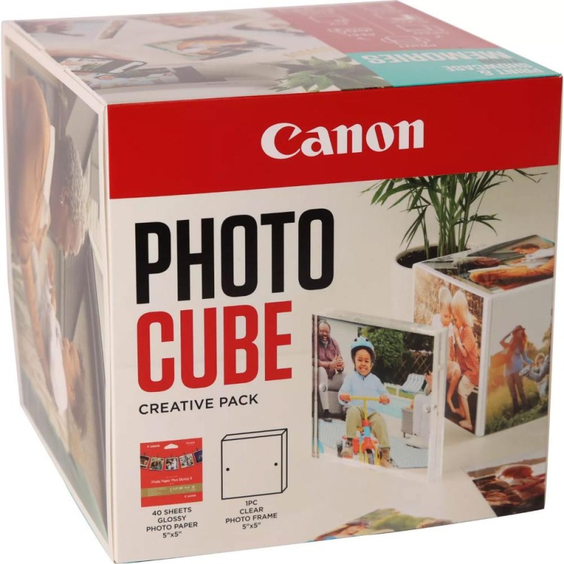CANON Paper PP-201 5X5 PHOTO CUBE CP WH/BL (2311B076AA) (CAN-PP-201PCUB) CANON Paper PP-201 5X5 PHOTO CUBE CP WH/BL (2311B076AA) (CAN-PP-201PCUB)