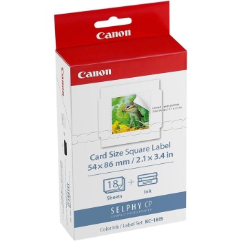 Canon Φωτογραφικό Χαρτί KC-18IS 54x86 για Εκτυπωτές Inkjet 18 Φύλλα (7429B001) (CAN-KC18IS)
