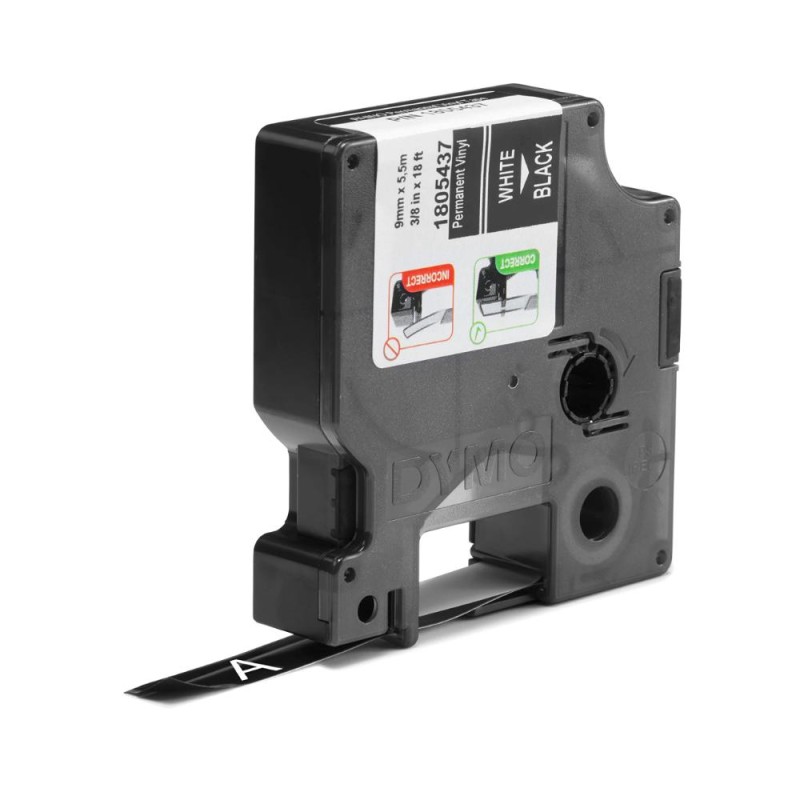 Ταινία Ετικετογράφου DYMO Ind Rhino Tape Vinyl White On Black 9mm (1805437) (DYM1805437) Ταινία Ετικετογράφου DYMO Ind Rhino Tape Vinyl White On Black 9mm (1805437) (DYM1805437)