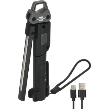 Brennenstuhl HL 400 AC Αναδιπλούμενος Επαναφορτιζόμενος Φακός Εργασίας LED με 3 Πηγές Φωτός 400lm, 120lm και 200lm (1173730002) (BNN1173730002)
