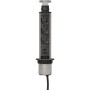 Brennenstuhl Tower Power USB-Charger Desktop Extension Lead 3-way with 2-port USB charger 2m H05VV-F 3G1,5, fully retracts into the desk (1396200013) (BNN1396200013)