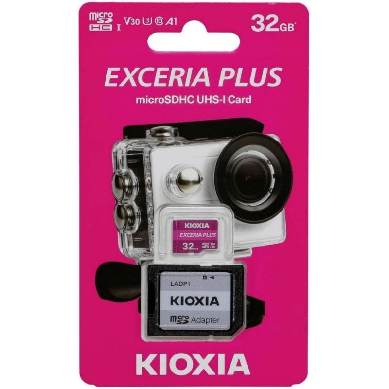Kioxia Exceria Plus microSDXC 64GB Class 10 U3 V30 A1 UHS-I (LMPL1M064GG2) (KIOLMPL1M064GG2) Kioxia Exceria Plus microSDXC 64GB Class 10 U3 V30 A1 UHS-I (LMPL1M064GG2) (KIOLMPL1M064GG2)