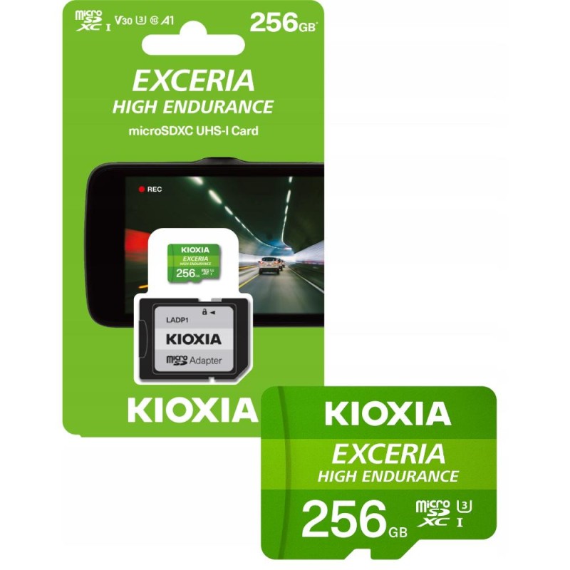 Kioxia Exceria High Endurance microSDXC 256GB Class 10 U3 V30 A1 UHS-I με αντάπτορα (LMHE1G256GG2) (KIOLMHE1G256GG2) Kioxia Exceria High Endurance microSDXC 256GB Class 10 U3 V30 A1 UHS-I με αντάπτορα (LMHE1G256GG2) (KIOLMHE1G256GG2)