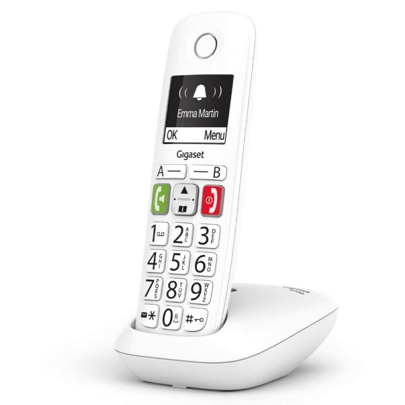 Gigaset Wireless Landline Phone E290 White (S30852-H2901-D202) (GGSE290-WH) Gigaset Wireless Landline Phone E290 White (S30852-H2901-D202) (GGSE290-WH)