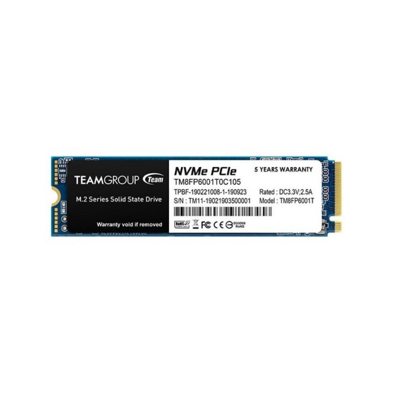 TeamGroup Δίσκος SSD 1TB MP33 PCIe M.2 PCIe 3.0 x4 NVME (TM8FP6001T0C101) (TEGTM8FP6001T0C101) TeamGroup Δίσκος SSD 1TB MP33 PCIe M.2 PCIe 3.0 x4 NVME (TM8FP6001T0C101) (TEGTM8FP6001T0C101)