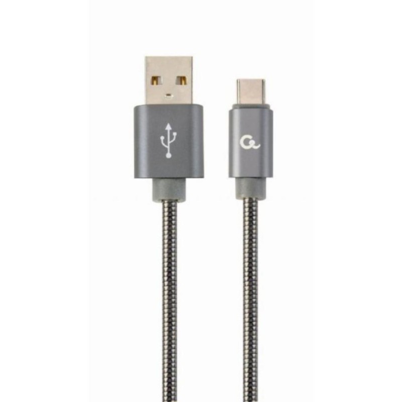 Cablexpert Cc- USB2s-amcm-1m-bg USB-C 2.0 Cable (Am/cm) Metal Plugs, Spiral Braid, 1m, Metallic Gray (CC-USB2S-AMCM-1M-BG) (GEMCC-USB2S-AMCM-1M-BG) Cablexpert Cc- USB2s-amcm-1m-bg USB-C 2.0 Cable (Am/cm) Metal Plugs, Spiral Braid, 1m, Metallic Gray (CC-USB2S-AMCM-1M-BG) (GEMCC-USB2S-AMCM-1M-BG)