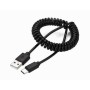 Cablexpert Spiral Cable USB 2.0 Am- USB Type-C 1.8m Black (CC-USB2C-AMCM-6) (GEMCC-USB2C-AMCM-6)