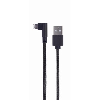Cablexpert Braided USB to Lightning Cable Μαύρο 0.2m (CC-USB2-AMLML-0.2M) (GEMCC-USB2-AMLML-0.2M)