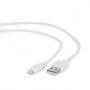 Cablexpert Cc- USB2-amlm-2m-w USB To 8-pin Cable Charging Transmission (Ipad,iphone5/6/7/8/x) 2m White (CC-USB2-AMLM-2M-W) (GEMCC-USB2-AMLM-2M-W)