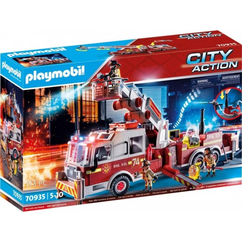 Playmobil City Action Fire Engine with Tower Ladder για 5-10 ετών (70935) (PLY70935) Playmobil City Action Fire Engine with Tower Ladder για 5-10 ετών (70935) (PLY70935)