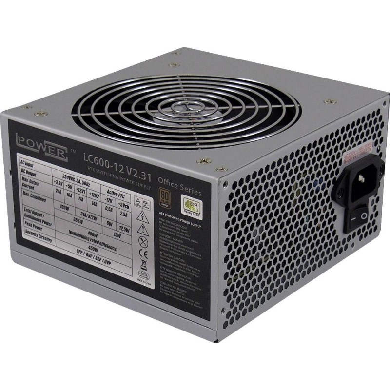 LC-Power LC600-12 V2.31 - power supply - 450 Watt (LC600-12 V2.31) (LC600-12-V2.31) LC-Power LC600-12 V2.31 - power supply - 450 Watt (LC600-12 V2.31) (LC600-12-V2.31)