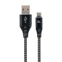 Cablexpert Cc- USB2b-amcm-2m-bw Premium USB-C 2.0 Cable (Am/cm) Metal Plugs, Braid, 2m, Black/white (CC-USB2B-AMCM-2M-BW) (GEMCC-USB2B-AMCM-2M-BW)
