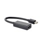 Cablexpert A-mdpm-HDMIf-02 Adapter Mini Displayport 1.1->HDMI, On Cable, Black (A-MDPM-HDMIF-02) (GEMA-MDPM-HDMIF-02)