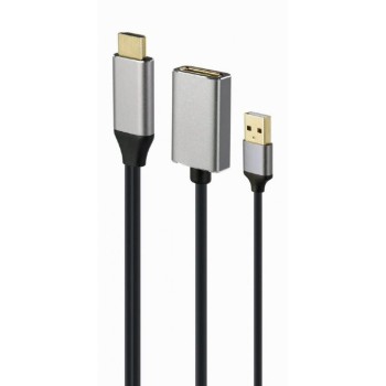 Cablexpert Μετατροπέας HDMI / USB-A male σε DisplayPort female (A-HDMIM-DPF-02) (GEMA-HDMIM-DPF-02)