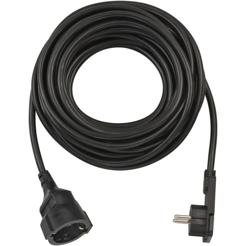 Brennenstuhl Quality Plastic Extension Cable with Flat Plug 10m H05VV-F3G1.5 black (1168980010) (BNN1168980010) Brennenstuhl Quality Plastic Extension Cable with Flat Plug 10m H05VV-F3G1.5 black (1168980010) (BNN1168980010)
